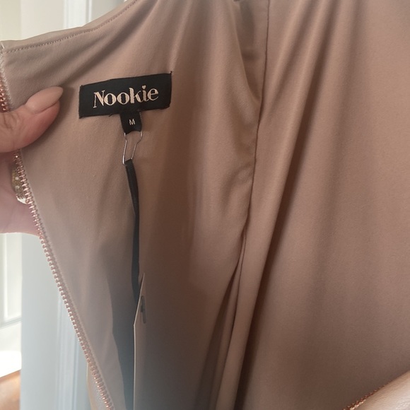 NWT Nookie Faux Leather Posse Midi Dress SOLD OUT Nude Size Medium - Picture 6 of 6